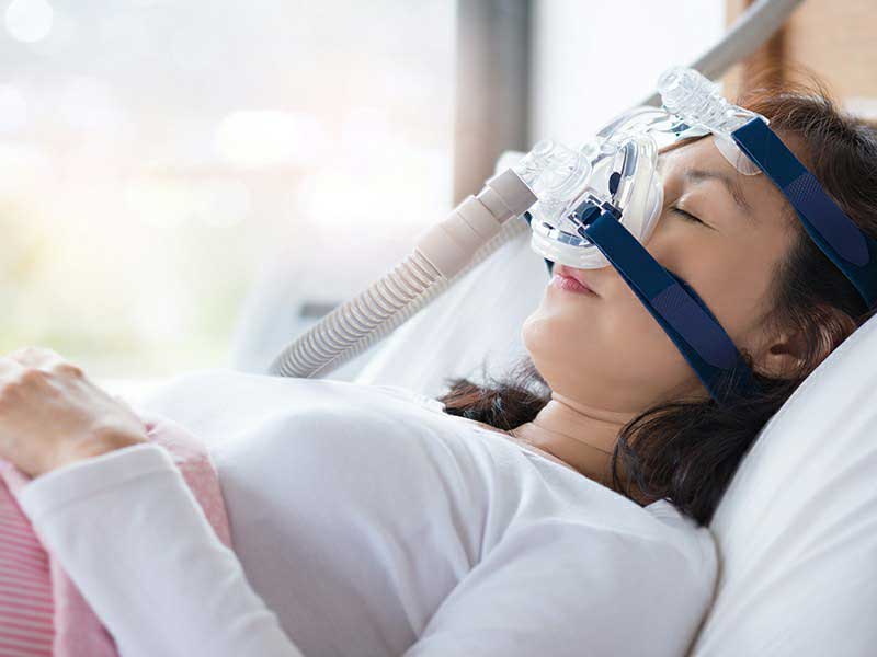 เครื่องช่วยหายใจ CPAP รักษาอาการนอนกรน นอนกรนหยุดหายใจ หยุดหายใจขณะนอนหลับ