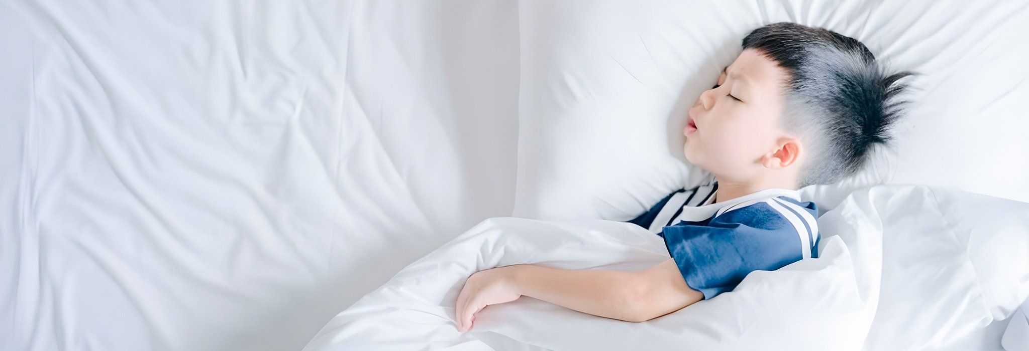 ลูกนอนหายใจติดขัด ส่องผลต่อโครงหน้าและการเจริญเติบโตในระยะยาว